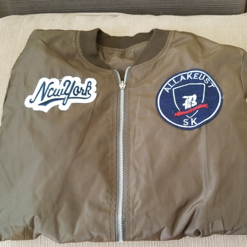 Jacket with decorative patches